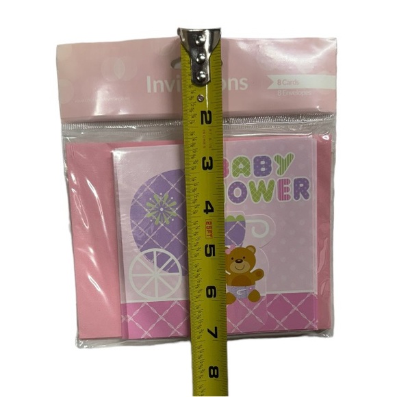 Baby shower invitations pack of 8 cards with envelopes. New in packaging! - Picture 3 of 6
